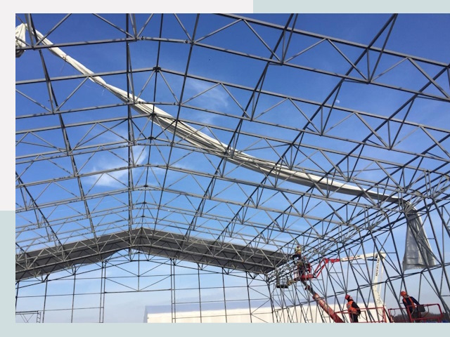 Шатровые ангары от 616 руб. в Новокузнецке и Кемеровской области