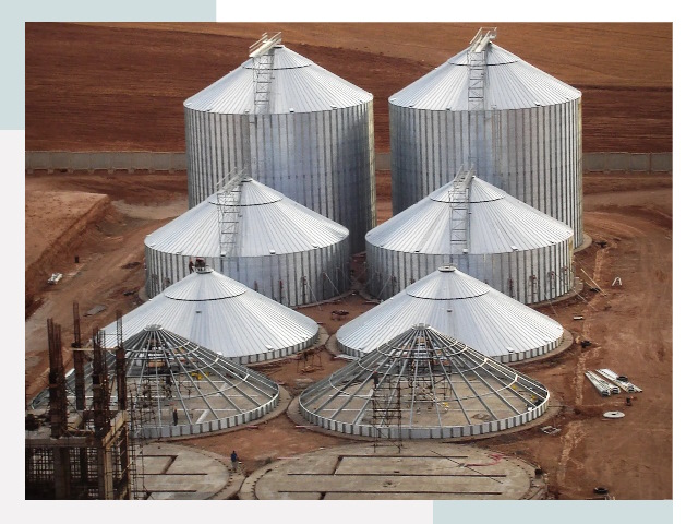 Строительство зерновых силосов в Новокузнецке