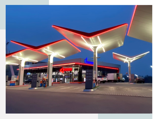 Навесы для АЗС в Новокузнецке
