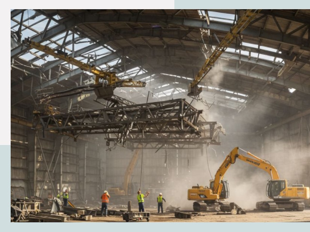 Демонтаж ангаров в Новокузнецке от 616 руб. за м²